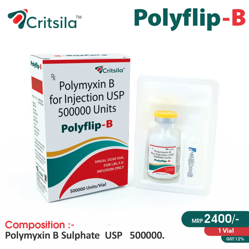 Polymyxin B 500000 IU Injection at Best Price in PCD Medical Pharma for Infection Treatment